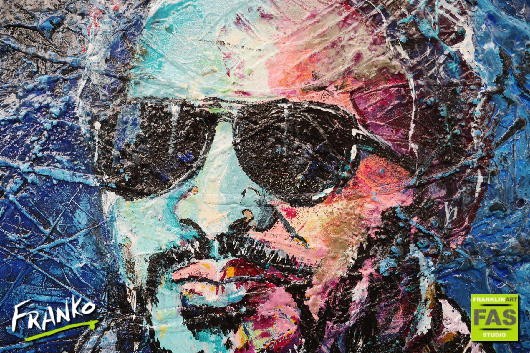 Let Your Spirit Fly 120cm x 150cm Abstract Realism Lenny Kravitz Painting (SOLD)