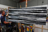 Licorice Moments 200cm x 80cm Black White Grey Textured Abstract Painting (SOLD)-Abstract-Franko-[franko_artist]-[Art]-[interior_design]-Franklin Art Studio