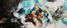 Life Potion 240cm x 100cm Teal Black White Textured Abstract Painting (SOLD)-Abstract-[Franko ]-[Gallery]-[popular]-[Australia]-Franklin Art Studio