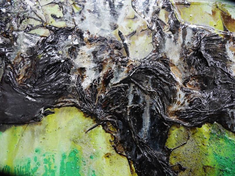 Lime And Sublime 100cm x 100cm Green Abstract Painting (SOLD)-abstract-[Franko]-[Artist]-[Australia]-[Painting]-Franklin Art Studio