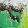 Lime And Sublime 100cm x 100cm Green Abstract Painting (SOLD)-abstract-Franko-[Franko]-[Australia_Art]-[Art_Lovers_Australia]-Franklin Art Studio