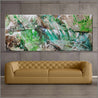 Lime and Cinnamon 240cm x 100cm Green Cream Textured Abstract Painting (SOLD)-Abstract-Franko-[Franko]-[huge_art]-[Australia]-Franklin Art Studio