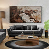 Linger 190cm x 100cm Brown Malt Textured Abstract Painting (SOLD)-Abstract-Franko-[huge]-[Australian]-[best Selling]-Franklin Art Studio