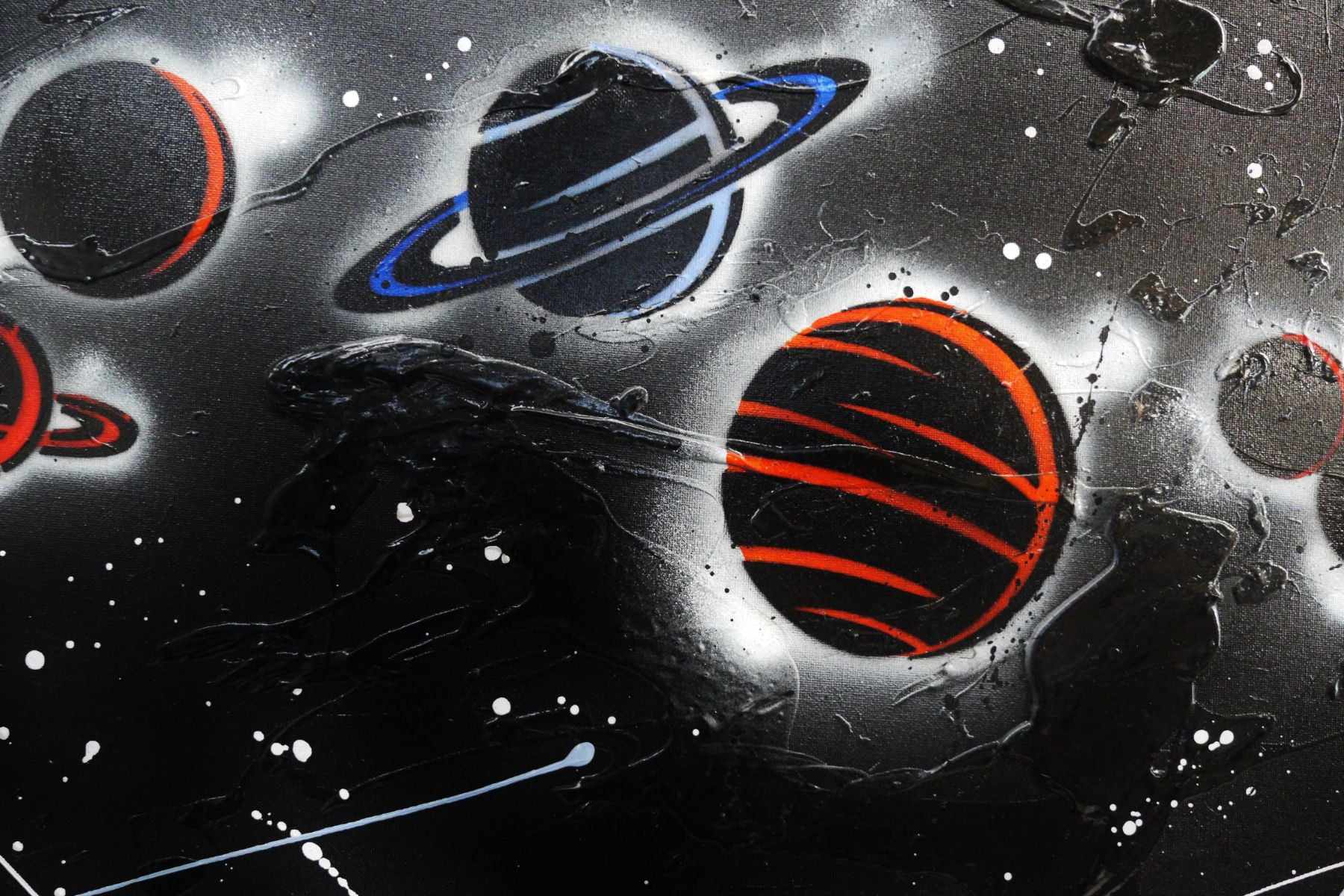 Little Bang Theory 160cm x 60cm Galaxy Textured Urban Pop Art Painting