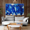Aquatica 160cm x 100cm Blue White Textured Abstract Painting-Abstract-Franko-[huge]-[Australian]-[best Selling]-Franklin Art Studio