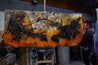 Loaded Sienna 270cm x 120cm Sienna Black Textured Abstract Painting (SOLD)-Abstract-[Franko Artist]-[Gold Coast]-[Brisbane]-[Huge]-Franklin Art Studio