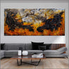 Loaded Sienna 270cm x 120cm Sienna Black Textured Abstract Painting (SOLD)-Abstract-Franko-[huge]-[Australian]-[best Selling]-Franklin Art Studio