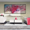 Love Masquerade 240cm x 100cm Pink Textured Abstract Painting (SOLD)-Abstract-Franko-[franko_artist]-[Art]-[interior_design]-Franklin Art Studio