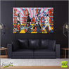 Love, Peace, Music 160cm x 100cm Beatles Pop Art Painting-urban pop-Franko-[Franko]-[huge_art]-[Australia]-Franklin Art Studio