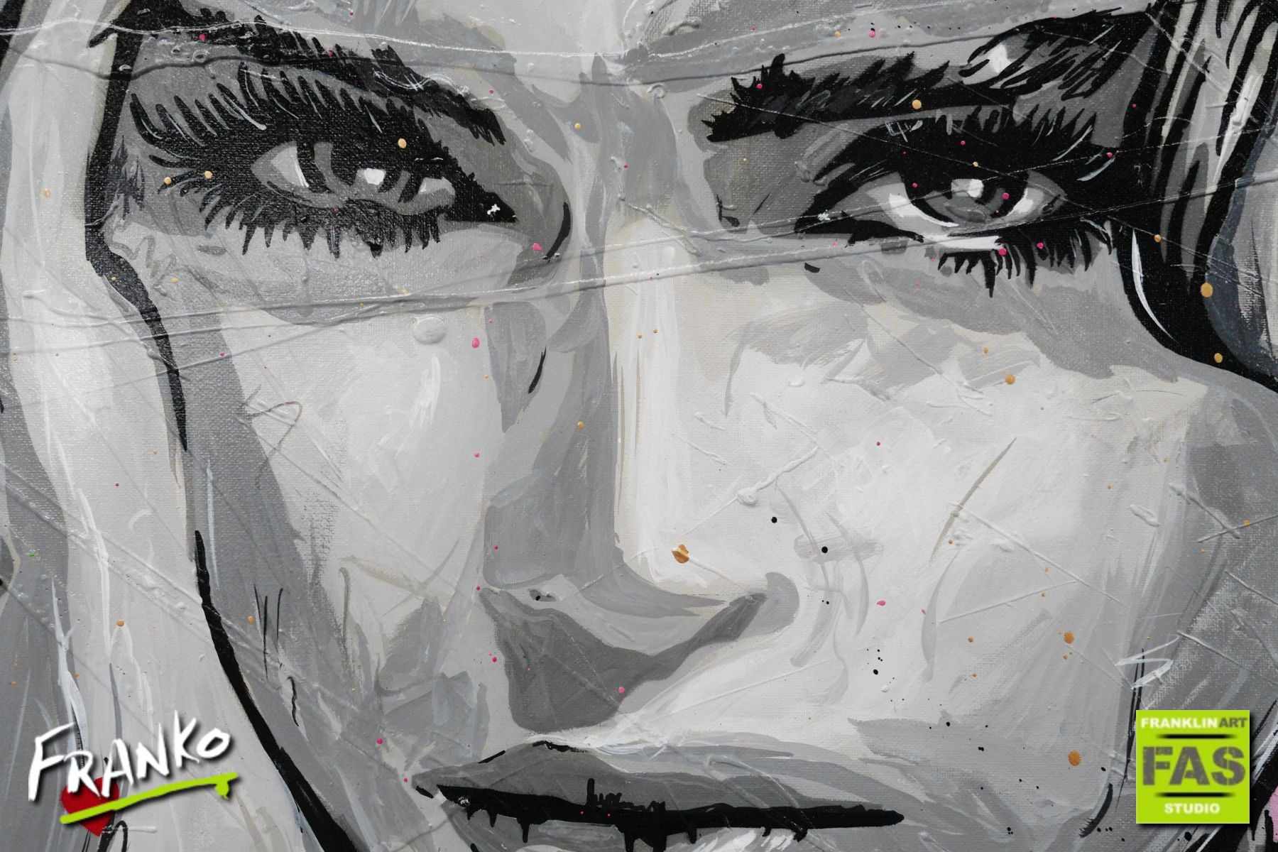 Lucky Star 190cm x 100cm Madonna Urban Pop Art Painting (SOLD)