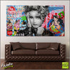 Lucky Star 190cm x 100cm Madonna Urban Pop Art Painting (SOLD)-urban pop-Franko-[Franko]-[huge_art]-[Australia]-Franklin Art Studio