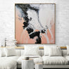 Luminous Ice 120cm x 120cm Pink White Textured Abstract Painting-Abstract-Franko-[Franko]-[huge_art]-[Australia]-Franklin Art Studio