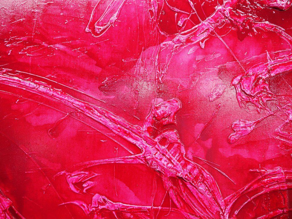 Magenta Bomb 240cm x 100cm *PURE INFUSED INK* Pink Abstract Painting (SOLD)