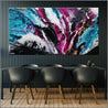 Magenta Candy Rush 190cm x 100cm Teal Magenta Textured Abstract Painting (SOLD)-Abstract-Franko-[Franko]-[huge_art]-[Australia]-Franklin Art Studio