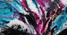 Magenta Candy Rush 190cm x 100cm Teal Magenta Textured Abstract Painting (SOLD)-Abstract-Franko-[Franko]-[Australia_Art]-[Art_Lovers_Australia]-Franklin Art Studio