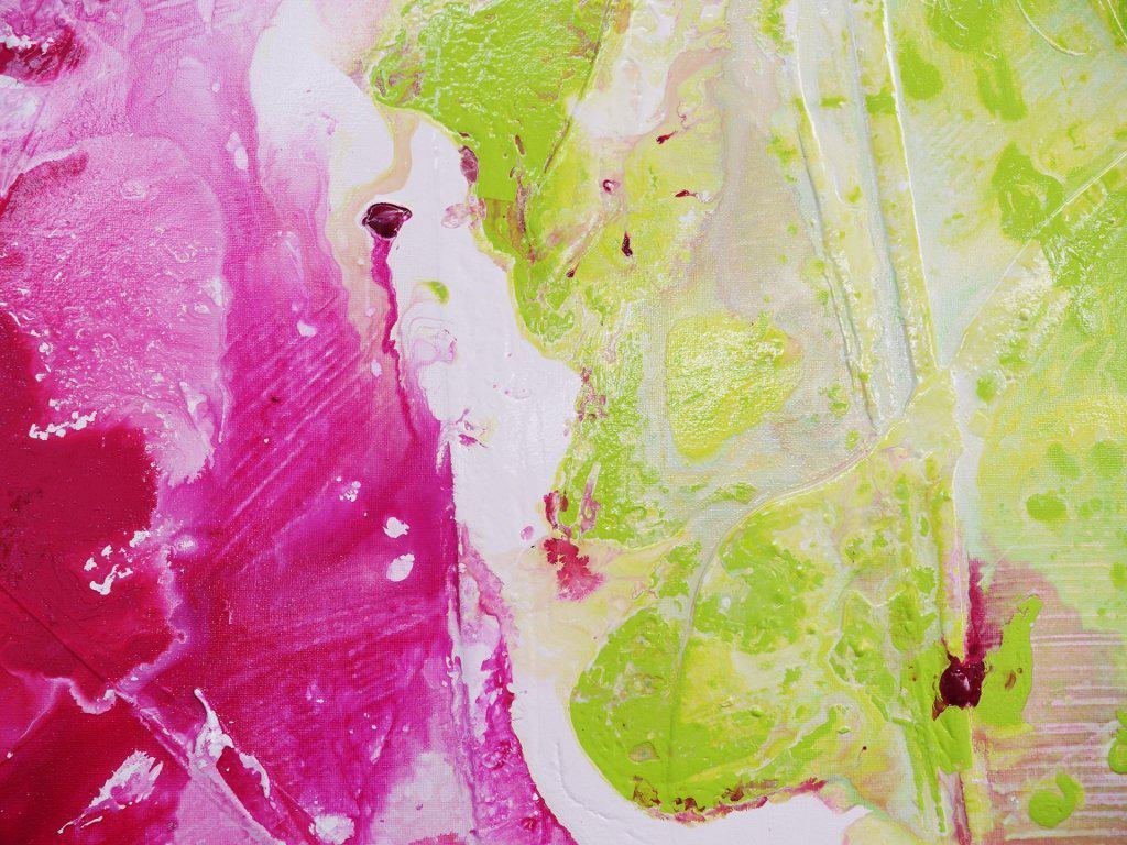 Magenta Lime Wash 120cm x 100cm Pink Green Abstract Painting (SOLD)-abstract-[Franko]-[Artist]-[Australia]-[Painting]-Franklin Art Studio