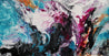 Magenta Rush 190cm x 100cm Pink Black Textured Abstract Painting (SOLD)-Abstract-Franko-[Franko]-[Australia_Art]-[Art_Lovers_Australia]-Franklin Art Studio