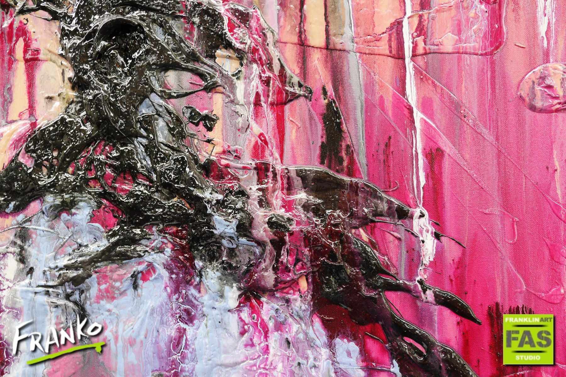 Magenta Urge 140cm x 100cm Pink Abstract Painting (SOLD)
