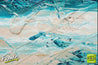Malted Southern Depths Ocean 200cm x 80cm Turquoise White Textured Abstract Painting (SOLD)-Abstract-[Franko]-[Artist]-[Australia]-[Painting]-Franklin Art Studio