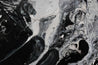 Marbled 120cm x 120cm Black White Textured Abstract Painting (SOLD)-Abstract-[Franko]-[Artist]-[Australia]-[Painting]-Franklin Art Studio