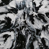 Marbled 120cm x 120cm Black White Textured Abstract Painting (SOLD)-Abstract-Franko-[Franko]-[Australia_Art]-[Art_Lovers_Australia]-Franklin Art Studio
