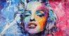 Marilyn Blue 190cm x 100cm Marilyn Monroe Painting (SOLD)-abstract realism-[Franko ]-[Gallery]-[popular]-[Australia]-Franklin Art Studio