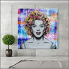Marilyn Ms M 120cm x 120cm Marilyn Monroe Grunge base Urban Pop Painting (SOLD)-abstract realism-Franko-[huge]-[Australian]-[best Selling]-Franklin Art Studio