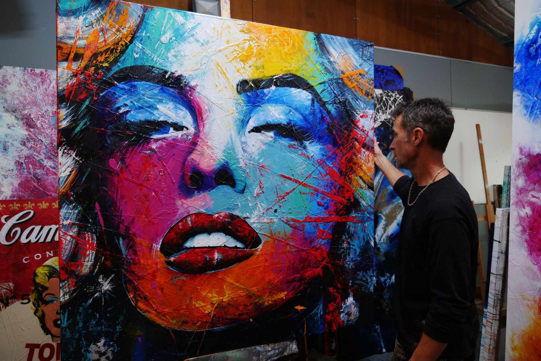 update alt-text with template Marilyn Nectar 150cm x 150cm Marilyn Monroe Abstract Realism Textured Painting (SOLD)-people-[Franko_Artist]-[The_Block]-[Dream_Homes]-[ideas]- [Grand_Designs]-Franklin Art Studio