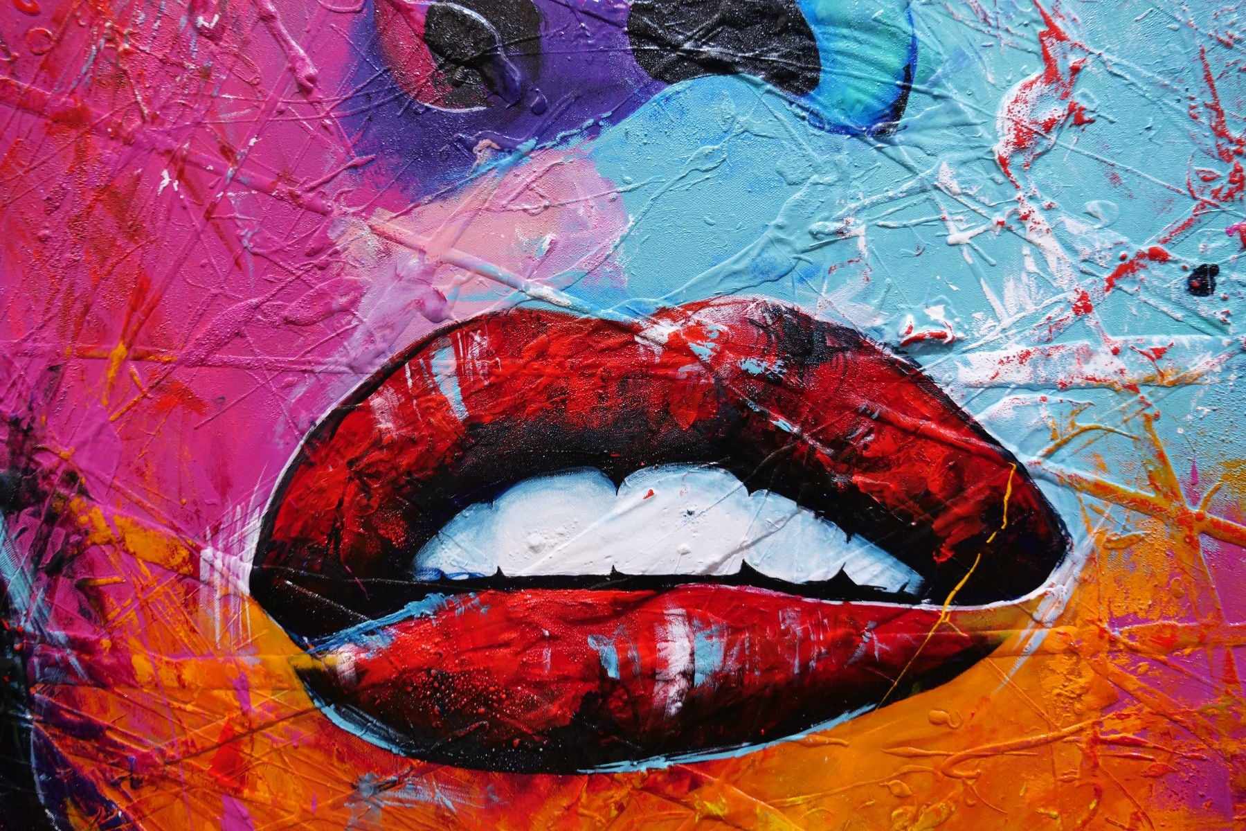 Marilyn Nectar 150cm x 150cm Marilyn Monroe Abstract Realism Textured Painting (SOLD)