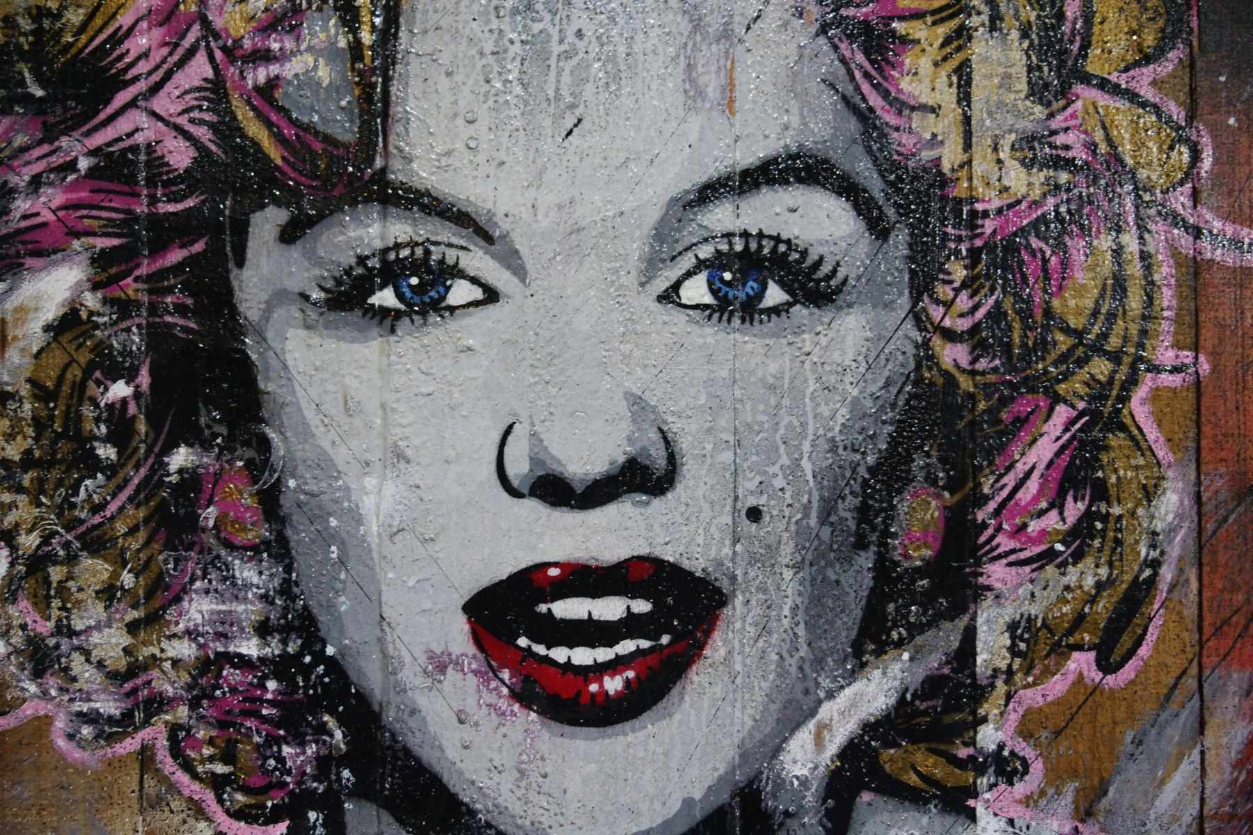 Marilyn... Beautiful Disaster 113cm x 113cm Marilyn Monroe Industrial Recycled Palette Pop Art Painting (SOLD)