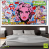Material Girl 190cm x 100cm Madonna Pop Art Painting (SOLD)-urban pop-Franko-[huge]-[Australian]-[best Selling]-Franklin Art Studio