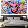 Material Girl 190cm x 100cm Madonna Pop Art Painting (SOLD)-urban pop-Franko-[Franko]-[huge_art]-[Australia]-Franklin Art Studio