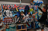 May The Force 190cm x 100cm Star Wars Textured Urban Pop Art Painting (SOLD)-Urban Pop Art-Franko-[franko_artist]-[Art]-[interior_design]-Franklin Art Studio