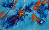 Midday Sunrise 160cm x 100cm Blue Orange Textured Abstract Painting (SOLD)-Abstract-Franko-[Franko]-[Australia_Art]-[Art_Lovers_Australia]-Franklin Art Studio