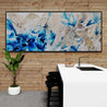 Midnight Casbah 240cm x 100cm Malt Blue Textured Abstract Painting-Abstract-Franko-[Franko]-[huge_art]-[Australia]-Franklin Art Studio