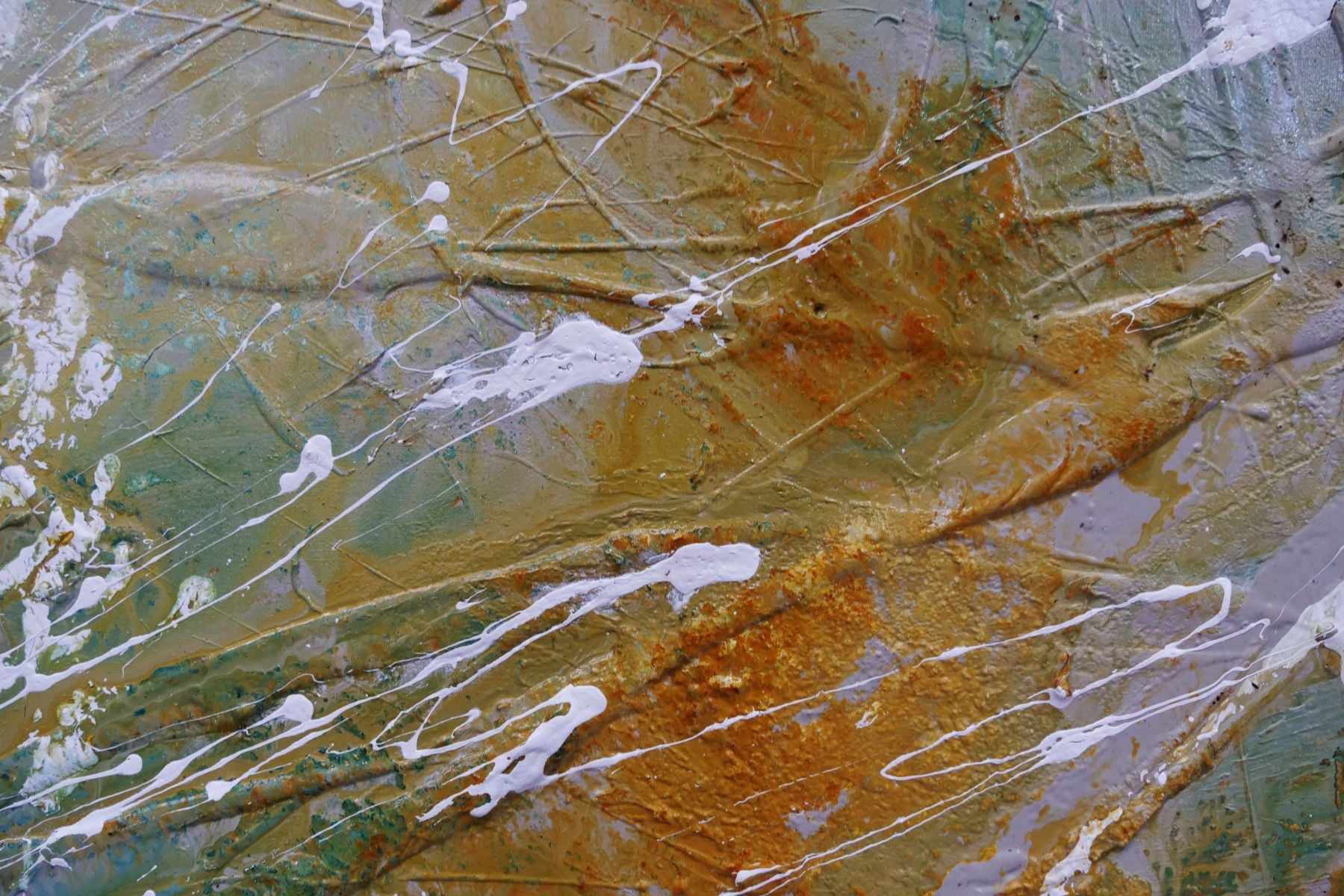 Midnight Denim 160cm x 100cm Denim Blue Rust Malt White Textured Abstract Painting (SOLD)-Abstract-[Franko]-[Artist]-[Australia]-[Painting]-Franklin Art Studio