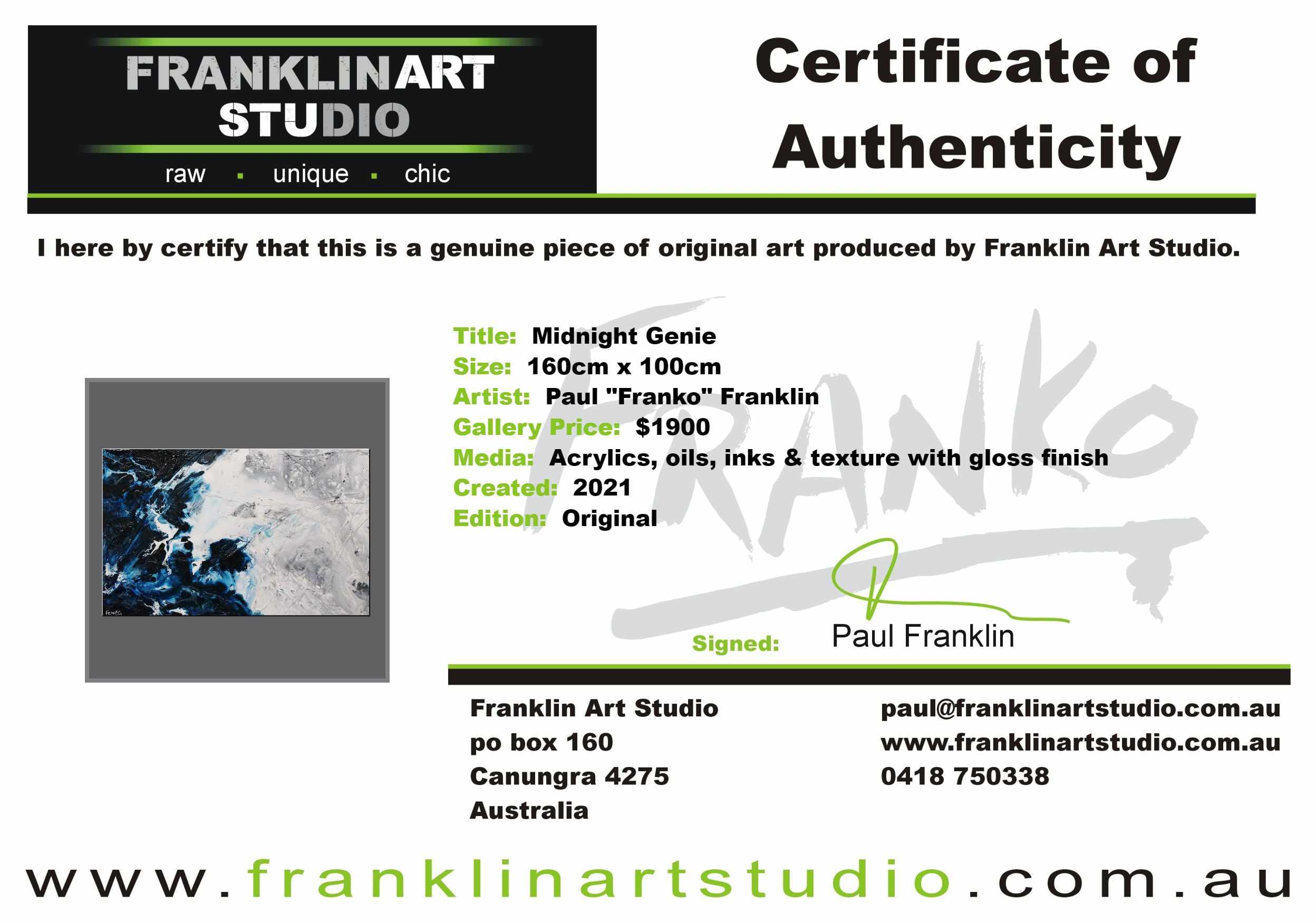 Midnight Genie 160cm x 100cm Blue Grey Textured Abstract Painting (SOLD)-Abstract-[Franko Artist]-[Cheryl]-[Wendy]-[Gabriela]-Franklin Art Studio