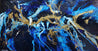 Midnight Gold Rush 190cm x 100cm Blue Gold Textured Abstract Painting (SOLD)-Abstract-Franko-[Franko]-[Australia_Art]-[Art_Lovers_Australia]-Franklin Art Studio