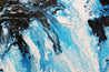 Midnight Ice 190cm x 100cm Blue White Textured Abstract Painting-Abstract-Franko-[franko_art]-[beautiful_Art]-[The_Block]-Franklin Art Studio