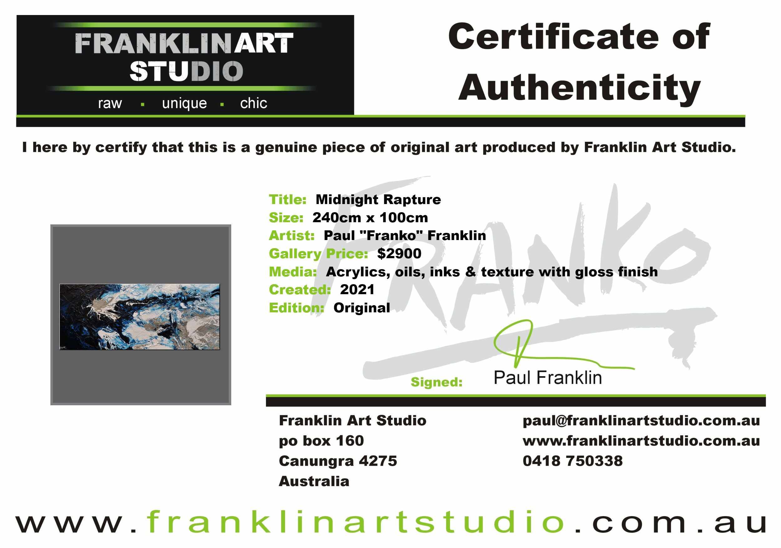 Midnight Rapture 240cm x 100cm Blue Grey White Textured Abstract Painting (SOLD)-Abstract-[Franko Artist]-[Cheryl]-[Wendy]-[Gabriela]-Franklin Art Studio