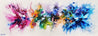Mini Bouquet 160cm x 60cm Colourful Textured Abstract Painting (SOLD)-Abstract-Franko-[Franko]-[Australia_Art]-[Art_Lovers_Australia]-Franklin Art Studio