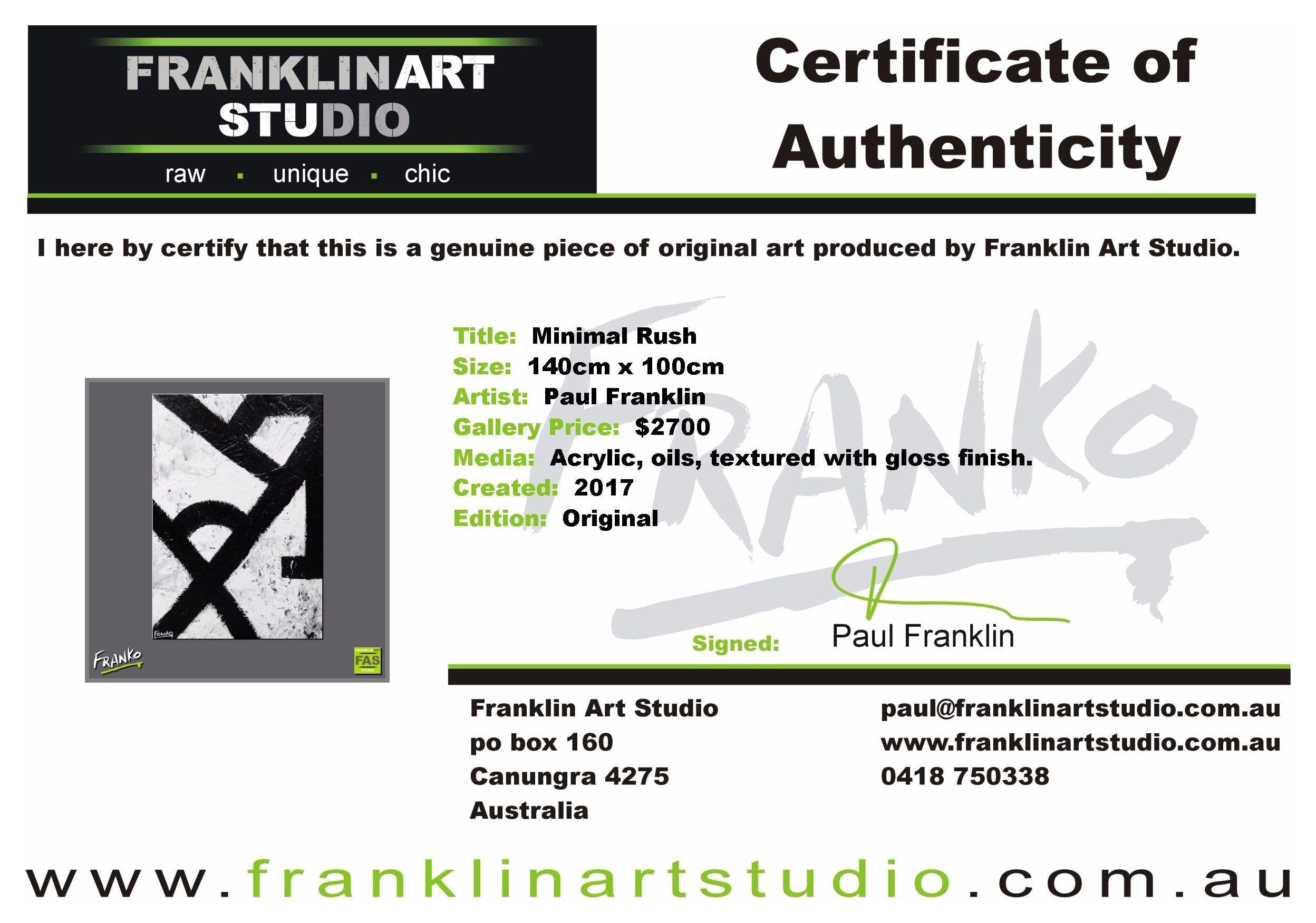 Minimal Rush 140cm x 100cm Black and white Abstract Painting (SOLD)-abstract-Franko-[franko_art]-[beautiful_Art]-[The_Block]-Franklin Art Studio