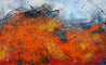 Mirage 160cm x 100cm Orange Blue Textured Abstract Painting-Abstract-Franko-[Franko]-[Australia_Art]-[Art_Lovers_Australia]-Franklin Art Studio