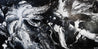 Misty 240cm x 120cm White Black Textured Abstract Painting (SOLD)-Abstract-[Franko ]-[Gallery]-[popular]-[Australia]-Franklin Art Studio