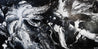 Misty 240cm x 120cm White Black Textured Abstract Painting (SOLD)-Abstract-Franko-[Franko]-[Australia_Art]-[Art_Lovers_Australia]-Franklin Art Studio