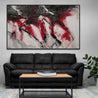 Atomic Jam 200cm x 120cm Red Black White Textured Abstract Painting-Abstract-[Franko Artist]-[The Block]-[Dream Homes]-[ideas]-Franklin Art Studio