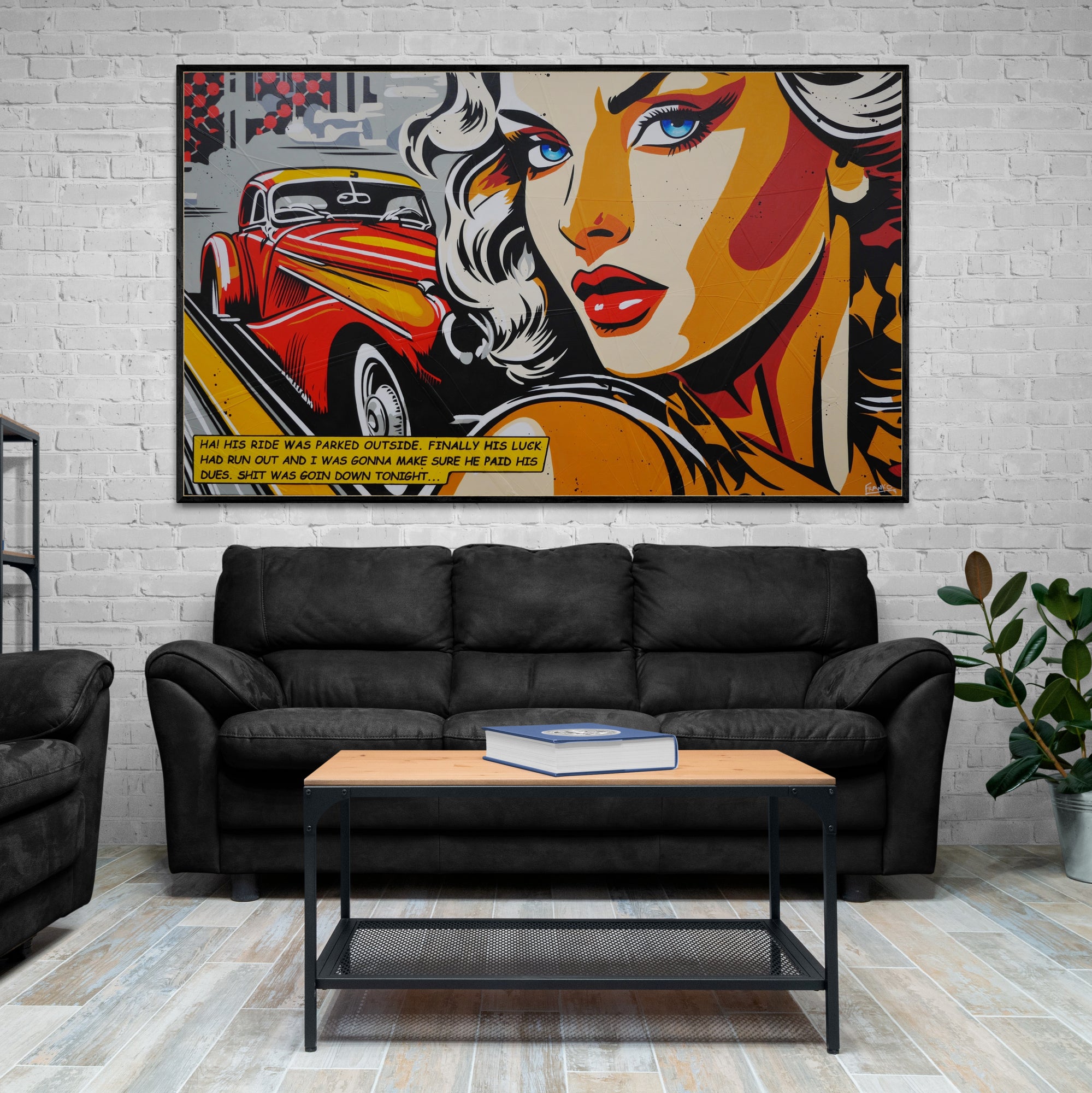 All About the Luck 200cm x 120cm Textured Classic Pop Art Painting (SOLD)