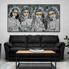Parading Four 190cm x 100cm Sexy Nude Industrial Concrete Urban Pop Art Painting (SOLD RHYS)-concrete-[Franko Artist]-[The Block]-[Dream Homes]-[ideas]-Franklin Art Studio