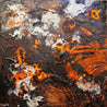 Molten 120cm x 120cm Orange Brown Silver Textured Abstract Painting (SOLD)-Abstract-[Franko ]-[Gallery]-[popular]-[Australia]-Franklin Art Studio