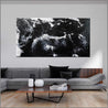 Moooooooo 190cm x 100cm White Black Textured Abstract Painting (SOLD)-Abstract-Franko-[huge]-[Australian]-[best Selling]-Franklin Art Studio